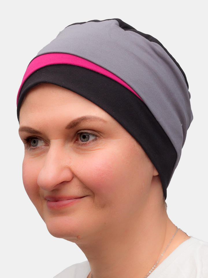 Stylish head cover for cancer patient