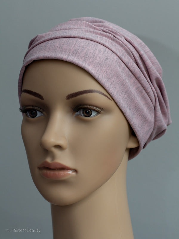 Soft, loose beanie hat with no lining, perfect for head protection during chemo or radio therapy