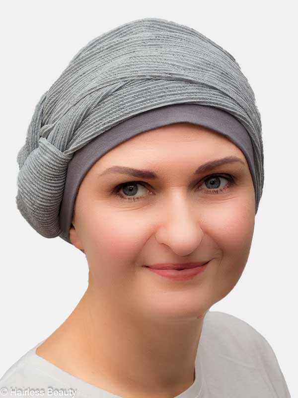 Stylish Passiflora turban for weddings and daily use for cancer patients