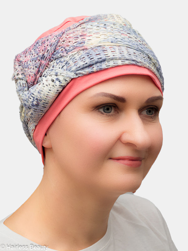 Smart Passiflora turban, great for events and daily use for chemo patients