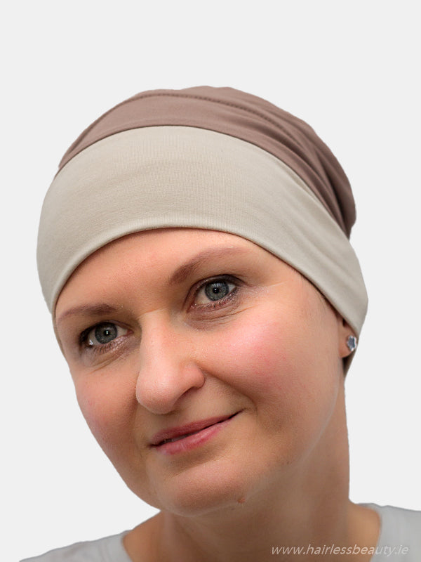 Poppy hat, double-sided bamboo design for chemo and alopecia