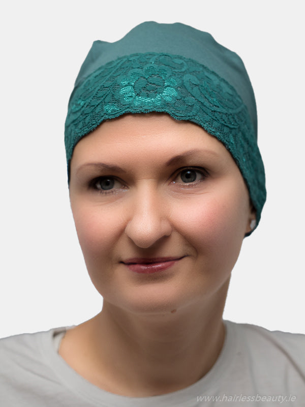 Juvenile Shamrock hat, perfect for cancer patients, light and fresh