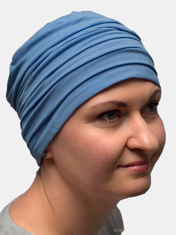 Comfortable Sunflower turban, lined and trendy for cancer