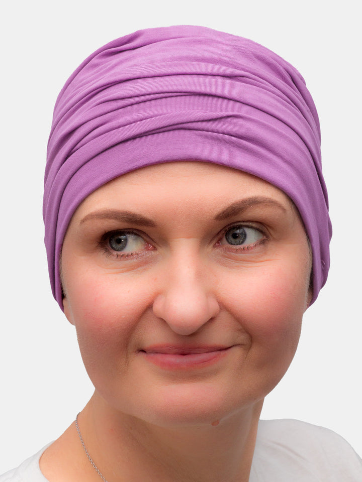 Sunflower turban, bamboo with lining, perfect for hair loss patients