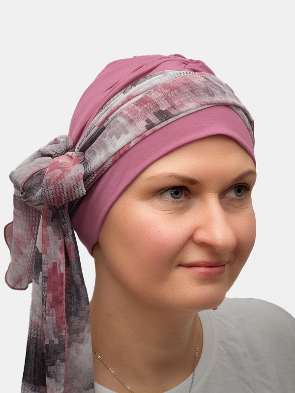 Tulip scarf, soft and stylish, ideal for hair loss