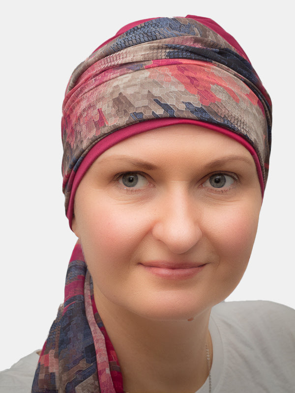 Tulip scarf, no lining for comfort during cancer treatments